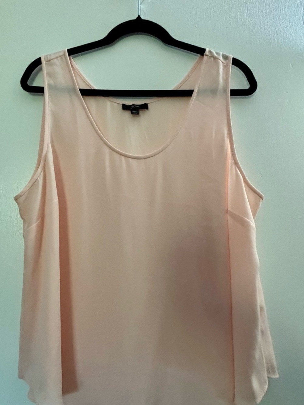 J. Crew Pale Blush Scoop Neck Tank